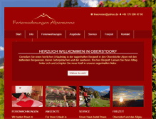 Tablet Screenshot of ferienwohnungen-alpensonne.de
